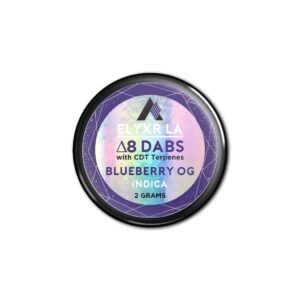 Delta 8 THC Terpenes Dabs Blueberry OG Indica - 2g