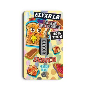 THC-A 40% Cartridge Live Resin French Toast Indica - 1ml 