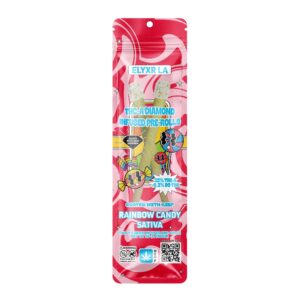 THC-A Diamond Infused Pre-Rolls Rainbow Candy Sativa 2 Pieces - 3g